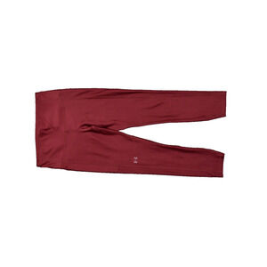 Under Armour Women's Size S Legging Gym Skinny Pants Red Polyester Pull On Soli